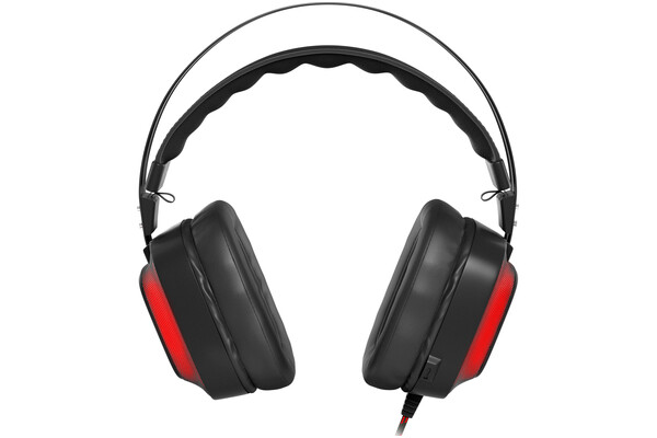 Słuchawki Genesis NSG0999 Radon 720 Nauszne Przewodowe czarno-czerwony
