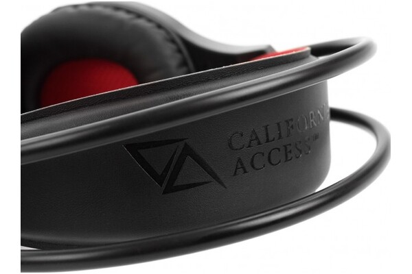 Słuchawki CALIFORNIA ACCESS CA1730 Habu Nauszne Przewodowe czarno-czerwony
