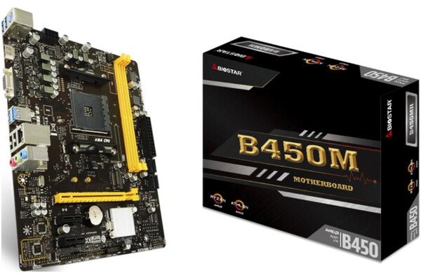 Płyta główna BIOSTAR B450MH Socket AM4 AMD B450 DDR4 miniATX