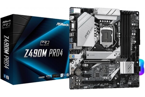 Płyta główna ASrock Z490M Pro4 Socket 1200 Intel Z490 DDR4 microATX