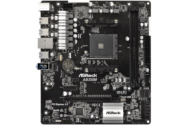 Płyta główna ASrock AB350M Socket AM4 AMD B350 DDR4 microATX