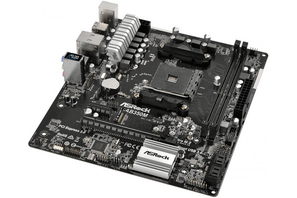 Płyta główna ASrock AB350M Socket AM4 AMD B350 DDR4 microATX