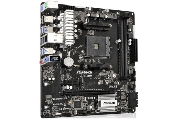 Płyta główna ASrock AB350M Socket AM4 AMD B350 DDR4 microATX