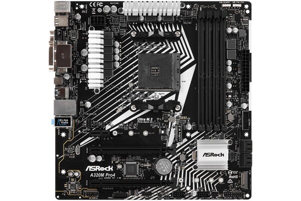 Płyta główna ASrock A320M Pro4 R2.0 Socket AM4 AMD A320 DDR4 microATX