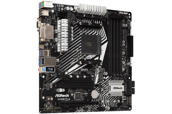 Płyta główna ASrock A320M Pro4 R2.0 Socket AM4 AMD A320 DDR4 microATX
