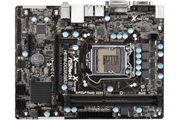 Płyta główna ASrock H61M Socket 1155 Intel H61 DDR3 ATX