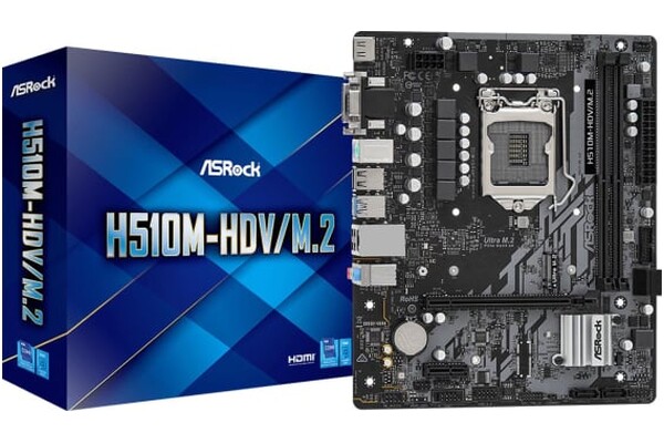 Płyta główna ASrock H510M HDV/M.2 Socket 1200 Intel H510 DDR4 miniATX