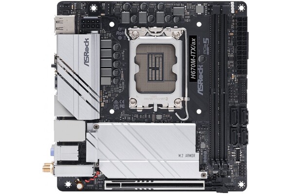 Płyta główna ASrock H670M ITX/AX Socket 1700 Intel H670 DDR4 microATX