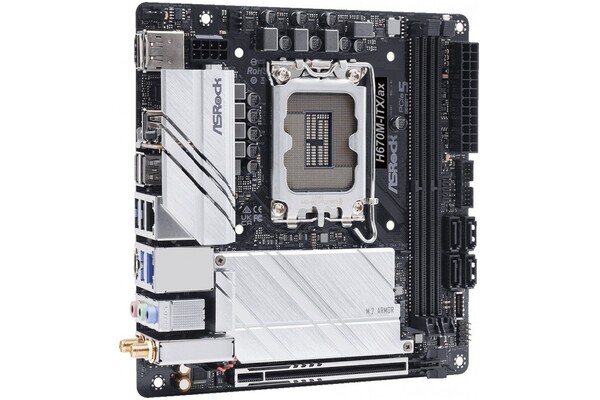 Płyta główna ASrock H670M ITX/AX Socket 1700 Intel H670 DDR4 microATX