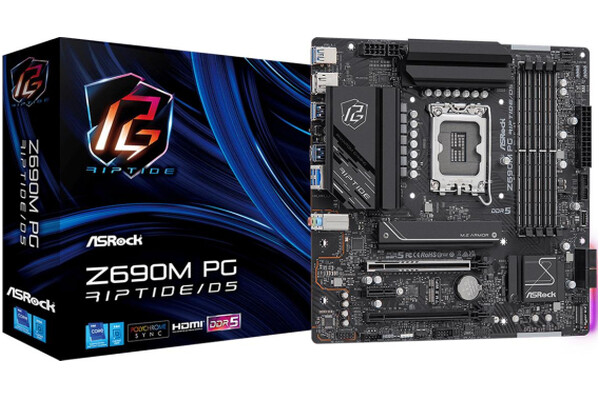 Płyta główna ASrock Z690M Phantom Gaming Riptide Socket 1700 Intel Z690 DDR5 miniATX