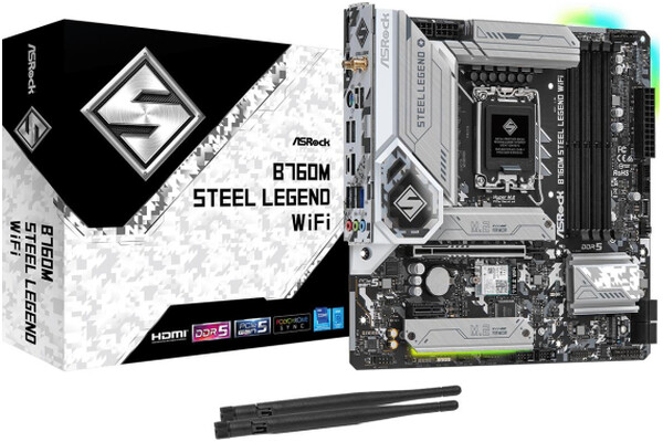 Płyta główna ASrock B760M Steel Legend Socket 1700 Intel B760 DDR5 miniATX