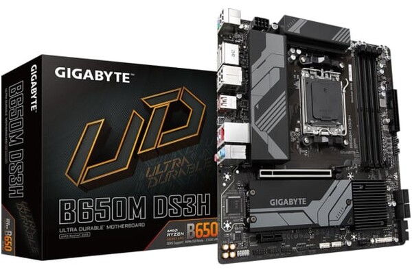 Płyta główna GIGABYTE B650MDS3H Socket AM5 AMD B650 DDR5 miniATX