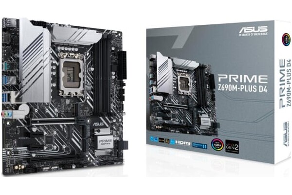 Płyta główna ASUS Z690M Plus Prime Socket 1700 Intel Z690 DDR4 miniATX