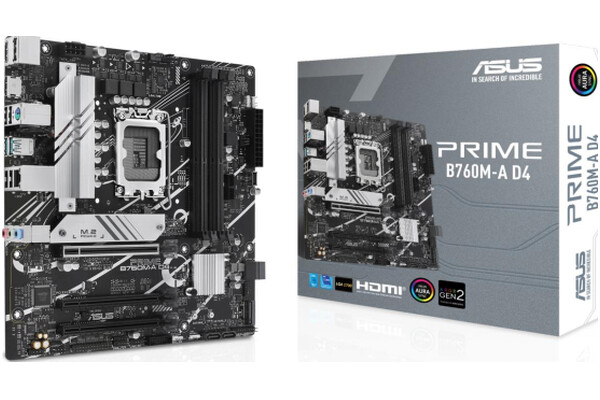 Płyta główna ASUS B760M-A Prime Socket 1700 Intel B760 DDR4 miniATX