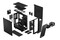 Obudowa PC Fractal Design Meshify 2 Compact Midi Tower czarny