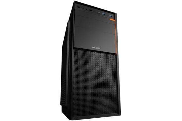 Obudowa PC Logic J23 Midi Tower czarno-pomarańczowy