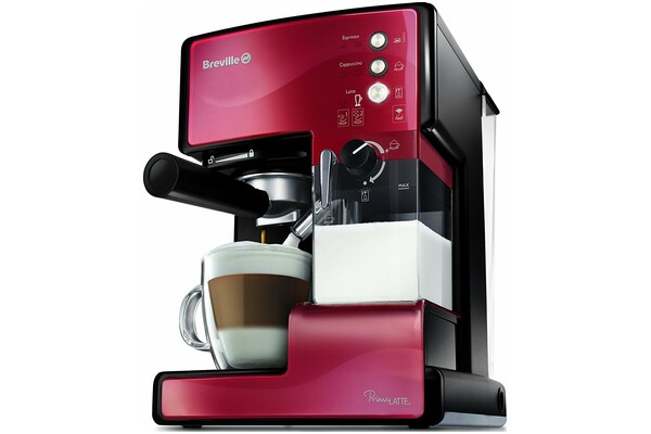 Ekspres Breville Prima Latte VCF046X kolbowy czerwony