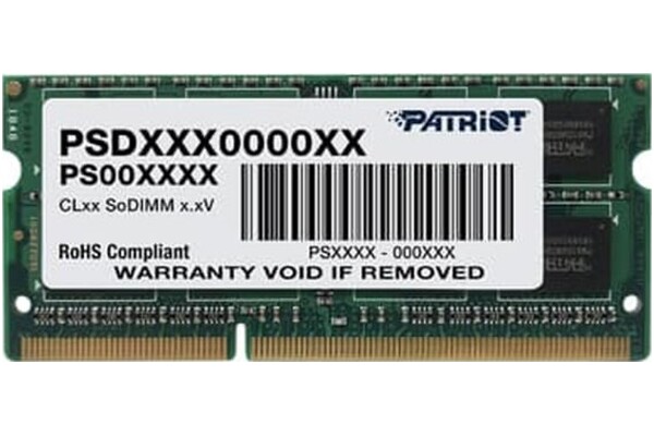 Pamięć RAM Patriot Signaturee 8GB DDR3 1600MHz 1.35V 11CL