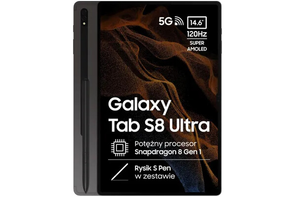 Tablet Samsung Galaxy Tab S8 Ultra 14.6" 16GB/512GB, szary