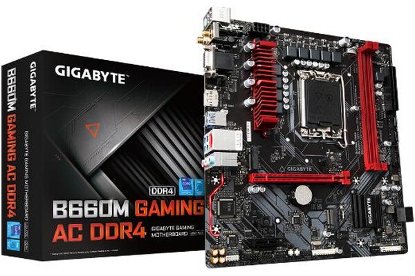 Płyta główna GIGABYTE B660MAC Gaming AC Socket 1700 Intel B660 DDR4 microATX