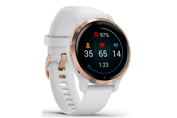 Smartwatch Garmin Venu 2S biało-złoty