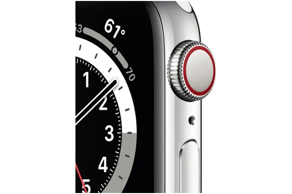 Smartwatch Apple Watch Series 6 biało-srebrny