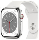 Smartwatch Apple Watch Series 8 biało-srebrny