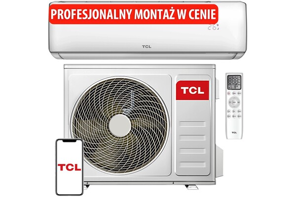 Klimatyzator ścienny (SPLIT) z montażem TCL TAC18CHSDXA71I Elite