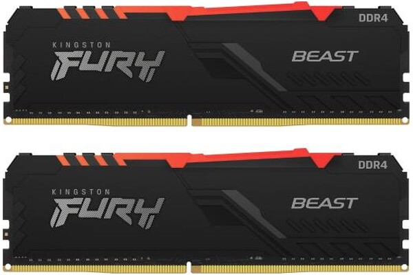Pamięć RAM Kingston Fury Beast RGB KF436C18BBAK264 64GB DDR4 3600MHz 1.35V
