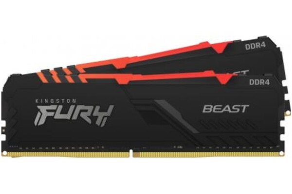 Pamięć RAM Kingston Fury Beast RGB KF432C16BBAK216 16GB DDR4 3200MHz 1.35V 16CL