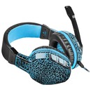 Słuchawki FURY Hellcat Nauszne Przewodowe czarno-niebieski