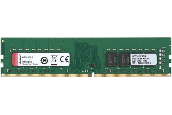 Pamięć RAM Kingston ValueRAM KVR26N19D816 16GB DDR4 2666MHz 1.2V