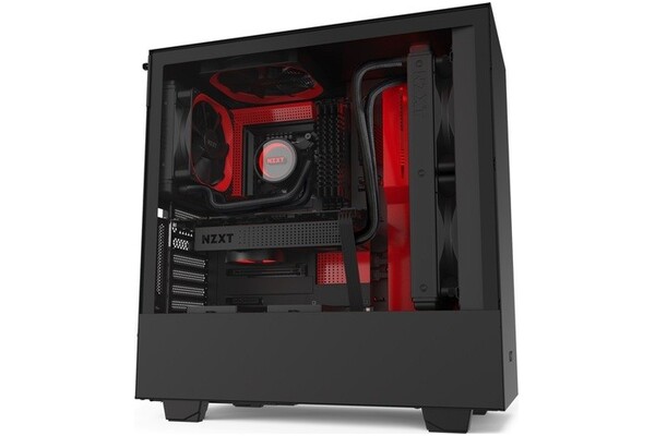 Obudowa PC NZXT H510B Midi Tower czerwono-czarny