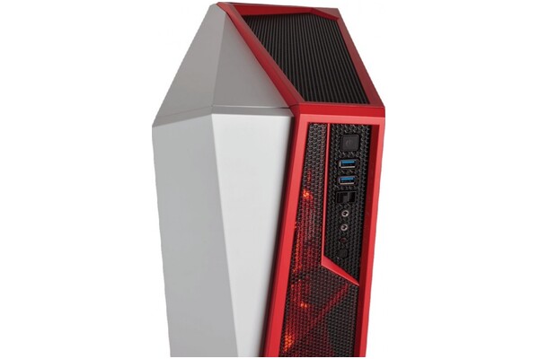 Obudowa PC CORSAIR SPEC-ALPHA Carbide Midi Tower biało-czerwony