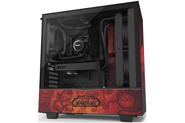 Obudowa PC NZXT H510B WoW Horde Midi Tower czerwony