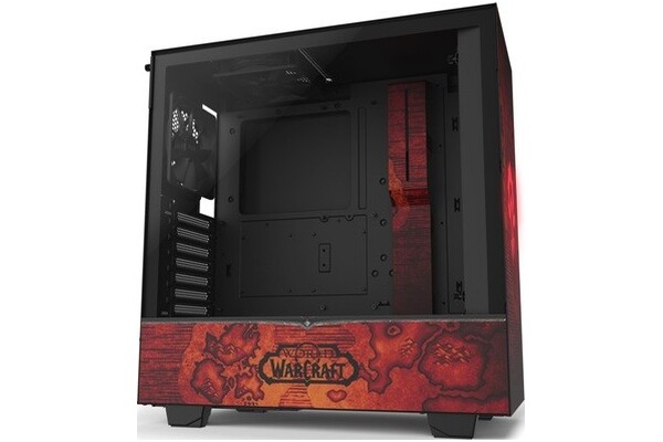Obudowa PC NZXT H510B WoW Horde Midi Tower czerwony