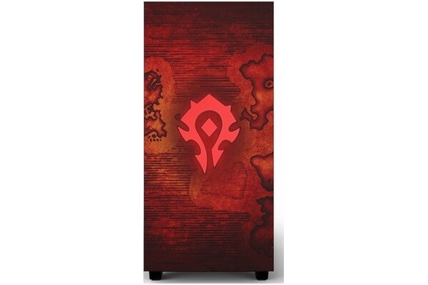 Obudowa PC NZXT H510B WoW Horde Midi Tower czerwony