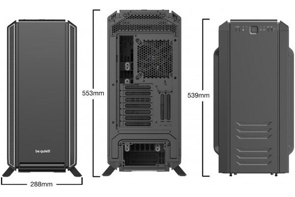 Obudowa PC be quiet! Silent Base 801 Midi Tower czarno-srebrny