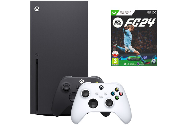 Konsola Microsoft Xbox Series X 1TB czarny + EA SPORTS FC 24 + Kontroler XBOX
