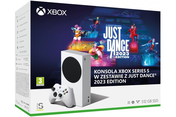 Konsola Microsoft Xbox Series S 512GB biały + Just Dance 2023