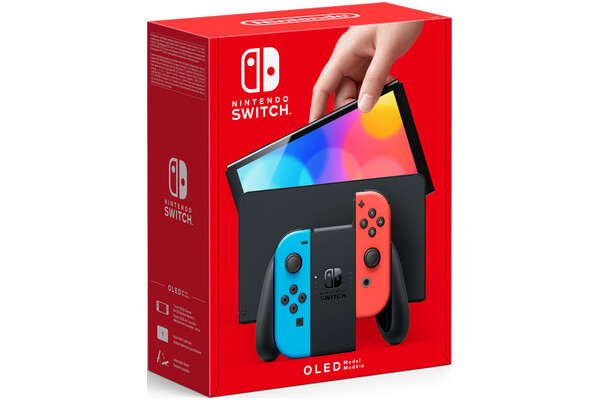 Konsola Nintendo Switch OLED 64GB niebiesko-czerwony