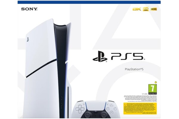 Konsola Sony PlayStation 5 Slim 1TB biało-czarny + EA SPORTS FC 24