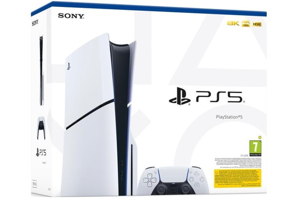 Konsola Sony PlayStation 5 Slim 1TB biało-czarny + EA SPORTS FC 24