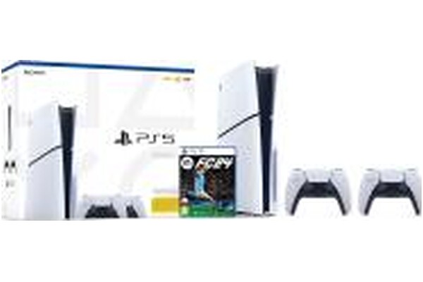 Konsola Sony PlayStation 5 Slim 1TB biały + EA SPORTS FC 24 + Kontroler PlayStation