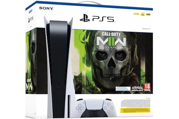 Konsola Sony PlayStation 5 825GB biały + Astros Playroom, Call of Duty Modern Warfare II