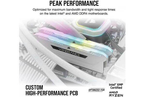Pamięć RAM CORSAIR Vengeance RGB Pro SL White 32GB DDR4 3200MHz 16CL