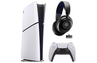 Konsola Sony PlayStation 5 Slim 1TB biało-czarny + słuchawki STEELSERIES