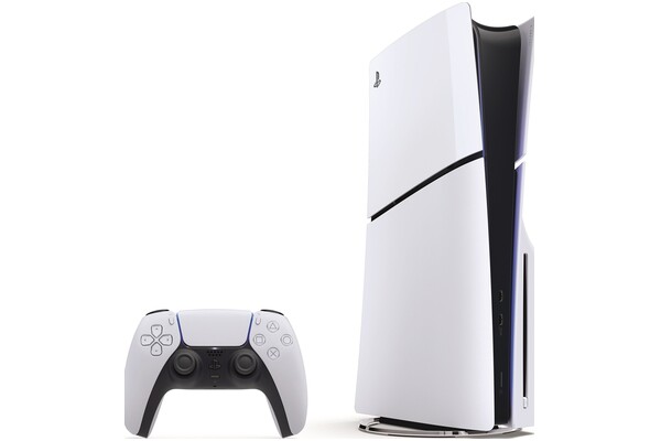 Konsola Sony PlayStation 5 Slim 1TB biało-czarny + EA Sports UFC 5