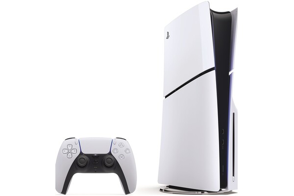 Konsola Sony PlayStation 5 Slim 1024GB biało-czarny + Assassins Creed Mirage