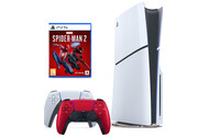 Konsola Sony PlayStation 5 Slim 1024GB biało-czarny + Marvels Spider-Man 2 + Kontroler PlayStation